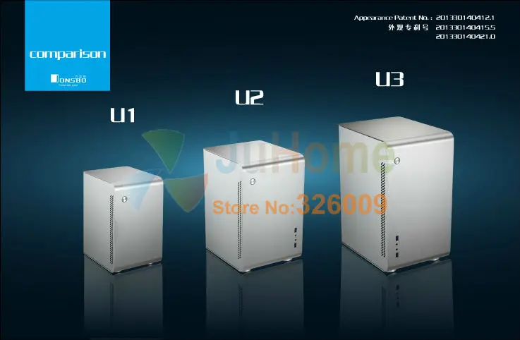 HTPC MATX мини Чехол, алюминиевый чехол для компьютера, USB3.0* 2, домашний кинотеатр компьютер Jonsbo U3