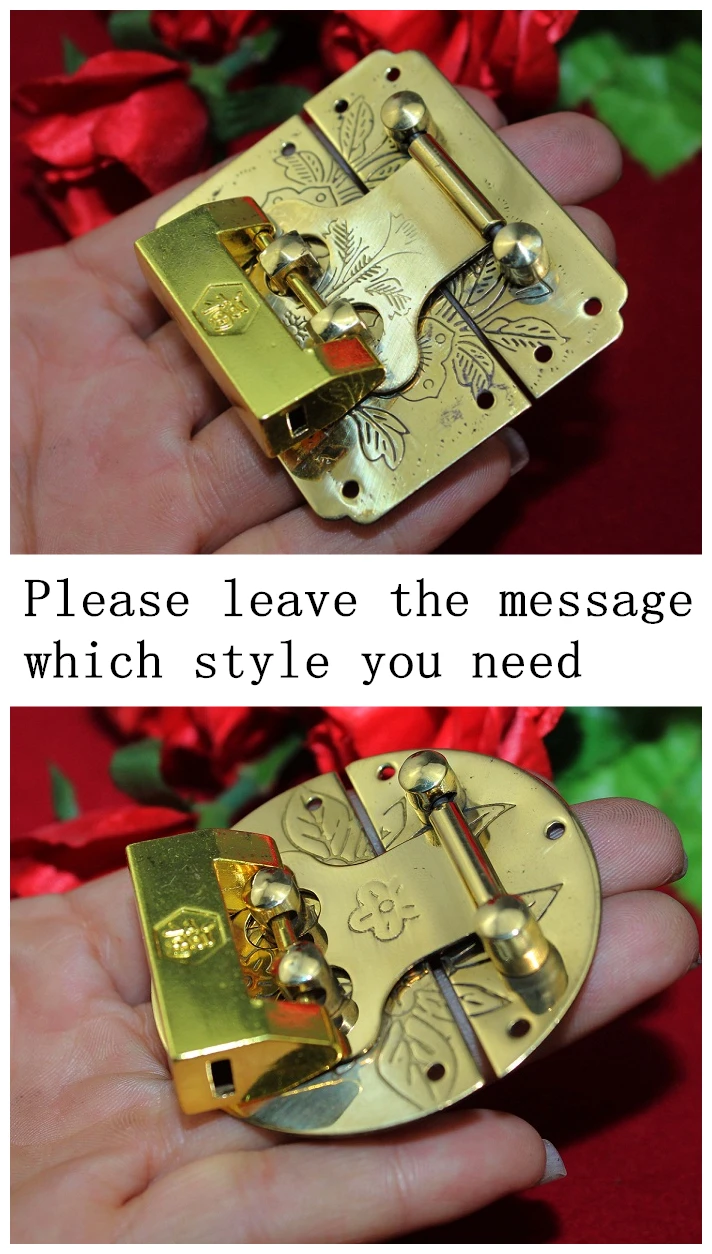 

buckle/hasp with lock wooden wine box with lock Buckle Antique Padlock Hardware