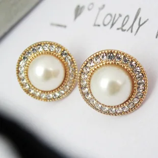 Роскошная круглая перламутровая серьга с жемчугом без пирсинга жемчужные клипсы