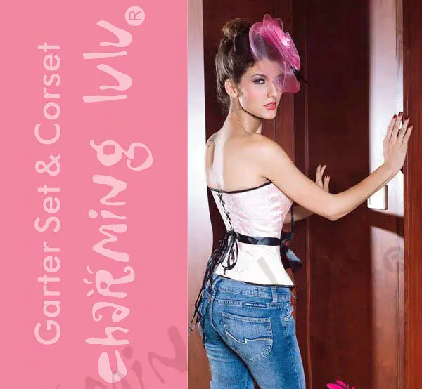 Embroidered Overbust Corset LC5129+ Cheaper price + Free Shipping Cost + Fast Delivery
