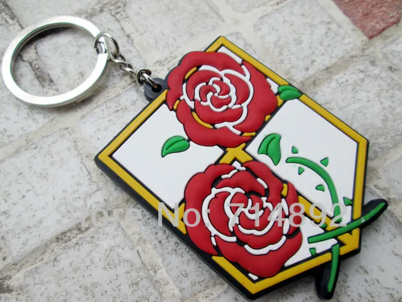 40 pcs/lot атаки на титане рисунок обследования легион / цзиюй нет Tsubasa Logo брелки аниме пвх завесы