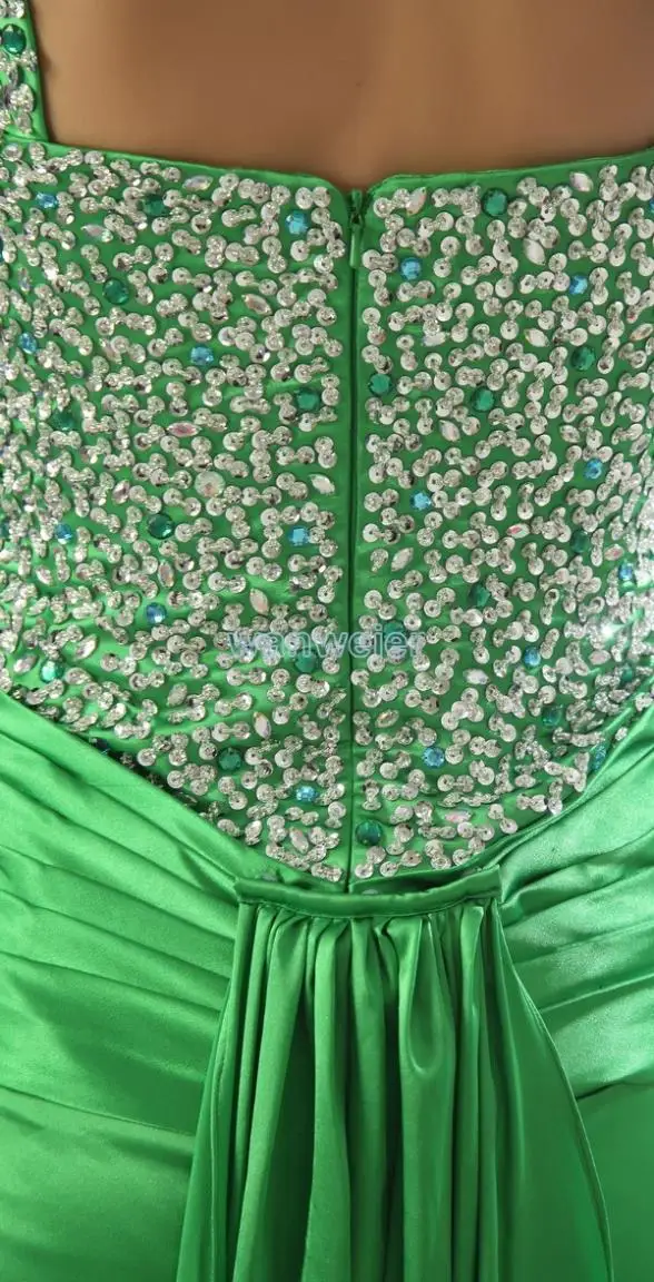 Известный длинное платье 2013 кутюр vestidos formales мятно-зеленый выпускного вечера с хрустальными камнями