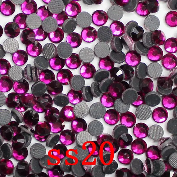SS20 1440 шт. вырос DMC HotFix FlatBack Стразы исправление горный хрусталь strass одежда обувь торжественное платье украшения