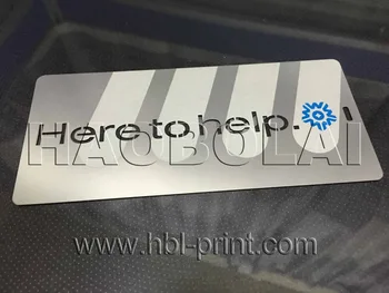 

ID METAL CARD strip punched 114*51mm etched without printing matte finished