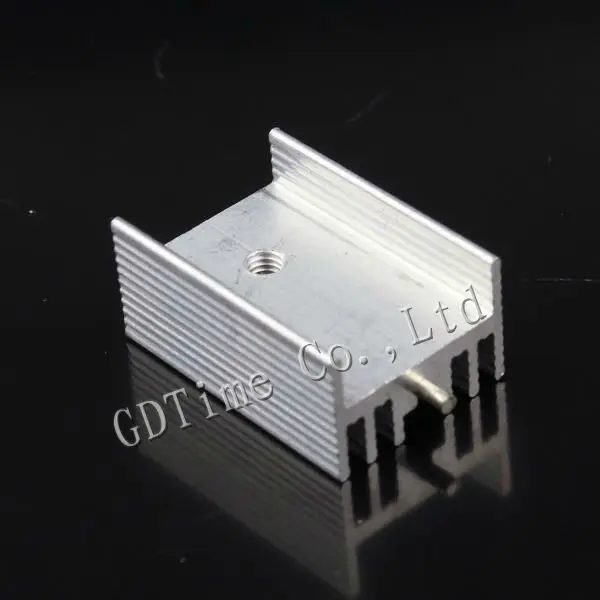 2000 шт./партия Алюминий 15x22x10 мм IC LED охлаждения Cooler теплоотвода gd017