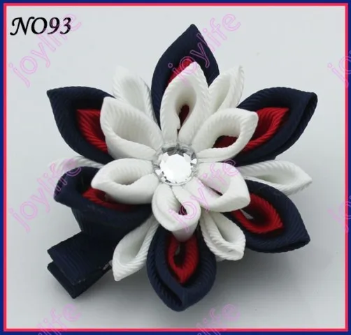 50 шт 2,5-" цветок канзаши заколки для волос катушка для значка заколки для волос