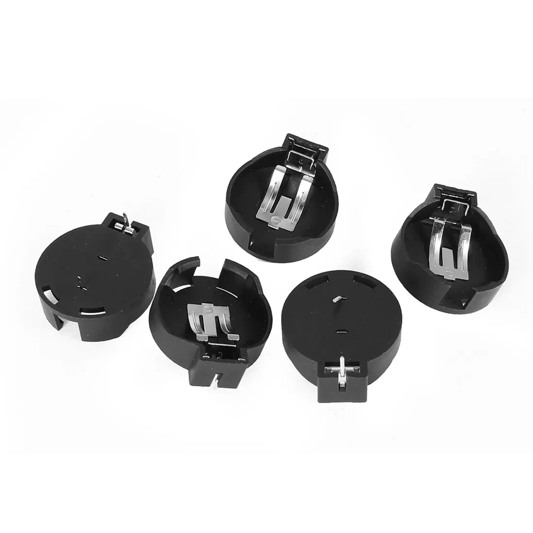 UXCELL 5 Pcs 3V Cr2450/2430 Coin Cell Button Battery Holder Socket