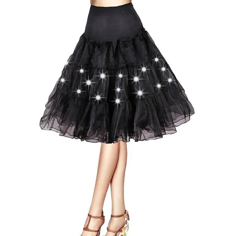 Sexy LED Light Up Tutus skirt for DS party Solid color Mini Skirt with
