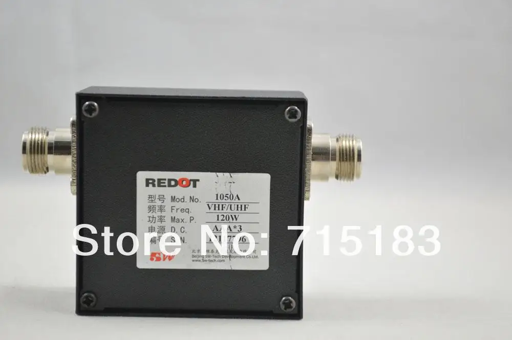 REDOT 1050A 120 Вт VHF UHF Цифровой SWR/измеритель мощности n-разъем