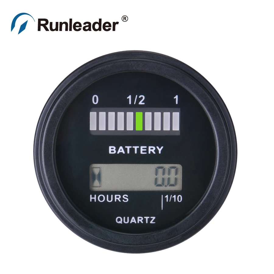 

RL-BI011 Lead acid battery GEL AGM Voltmeter battery indicator hour meter for generator Tractor MARINE boat PUMP golf carts