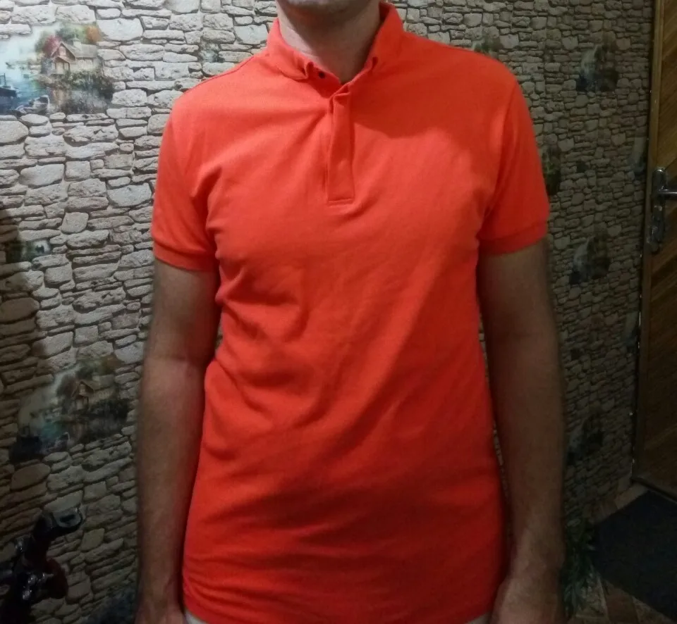 Новая мужская брендовая рубашка поло для мужчин, мужская хлопковая рубашка поло с коротким рукавом, Однотонная рубашка поло, Повседневная дышащая спортивная одежда PL003-2