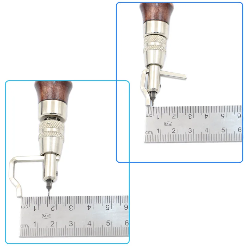 1 Набор 5 в 1 Профессиональный кожаный ручной инструмент с регулируемой строчкой и сгибом