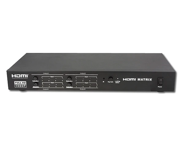 LKV344 3D 4x4 HDMI матричный переключатель с удаленным Управление HDTV 1080 P, RS232, 4-и в 4-Out