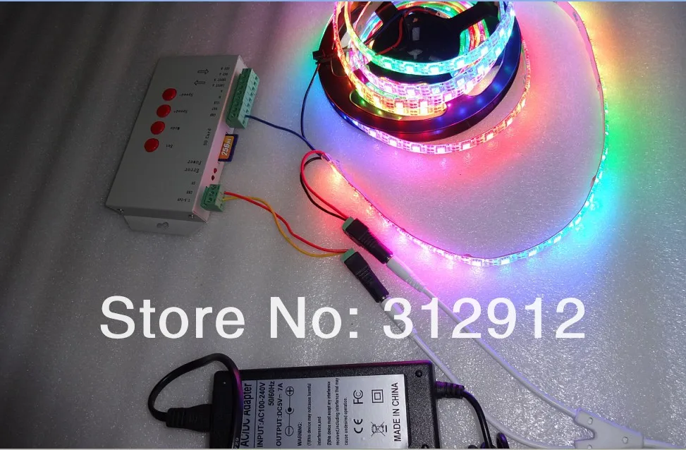 4 м DC5V IP65 WS2812B светодиодный цифровой полосы, 60 шт. WS2812B/м с 60 пикселей; 57.6 Вт белый pcb; водонепроницаемый в силиконовым покрытием