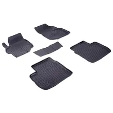 Для Citroen C-Elysee 2013- резиновые коврики с высокими бортиками Seintex 84923