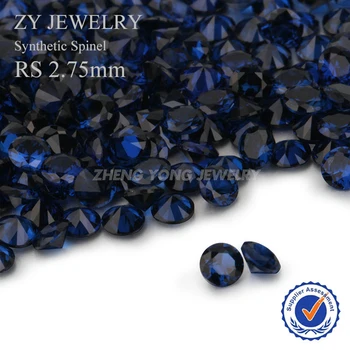 

2.75mm Round Brilliant Cut Synthetic Stone For Jewelry Making 114# Loose Blue Jewelry Beads