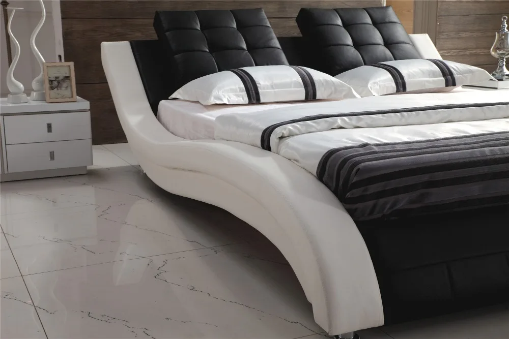 Роскошная мебель для спальни кожаная кровать 0410|leather bed|bedroom furniturebedroom furniture bed |