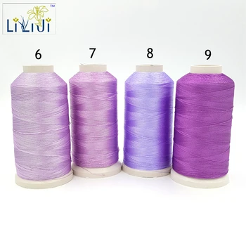 

Shining Silk Nylon Stread 3Strands Thread 0.2mm approx 1800 Meter for DIY Jewelry beads/forTassel Purple Series No.6-9