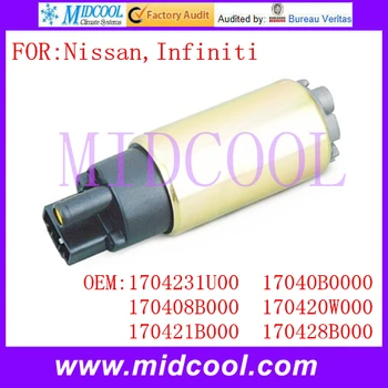 

New Electric Fuel Pump OE NO. 1704231U00 , 17040B0000 , 170408B000 , 170420W000 , 170421B000 , 170428B000 for Nissan Infiniti