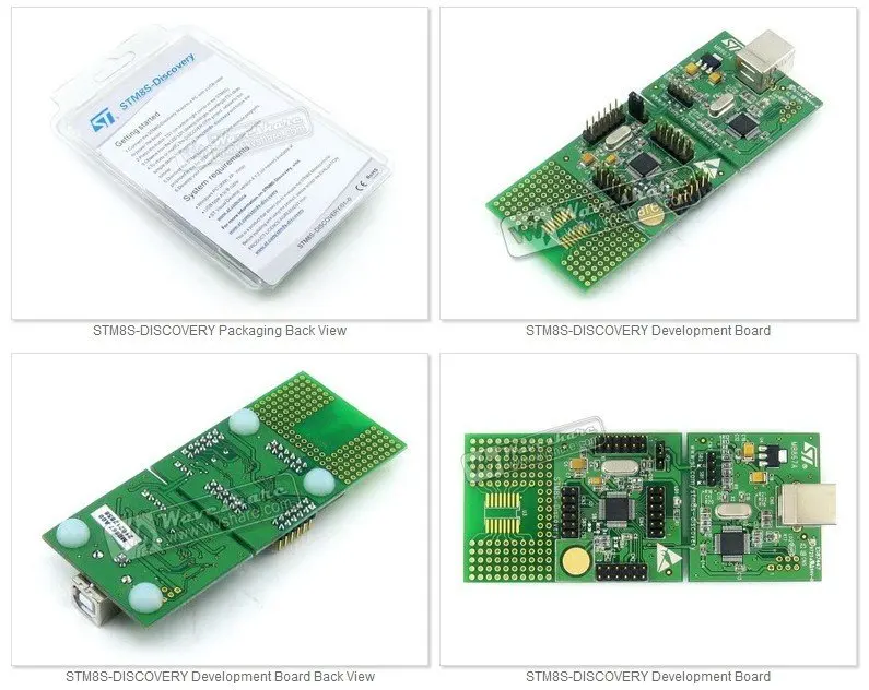 STM8S-DISCOVERY# STM8S105C6T6 STM8S105 STM8S Discovery Kit оценки развития борту встроенный ST-Link