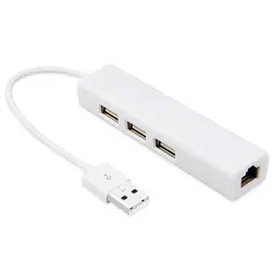 Новый USB к RJ45 Ethernet адаптер 3 USB Порты и разъёмы концентратор + RJ45 сетевой адаптер для ноутбука Dock ПК сети UTP Extender для MacBook ASUS HP Dell