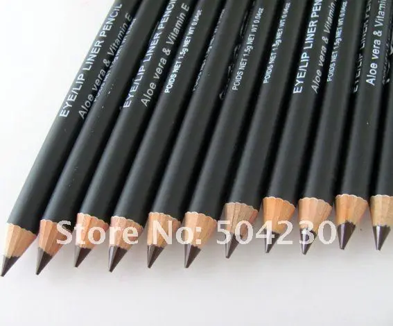 12 шт./лот брендовая коричневая для бровей Подводка для глаз карандаш темно-Кофе Цвет Макияж глаз/Lip Liner Pencil