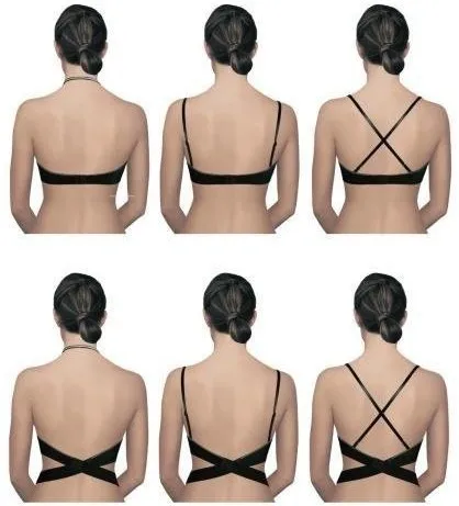 Women Wedding Bra Low Cut Push Up push-up Bras for women Deep U Sexy Lingerie Backless Cute Underwear Women White Black