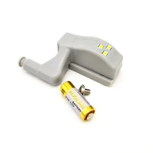 20pcs 0,25 W внутренний светодиодный шкаф свет+ 23A 12 V батарея питание для мебели кухонный шкаф буфет шкаф шарнир света