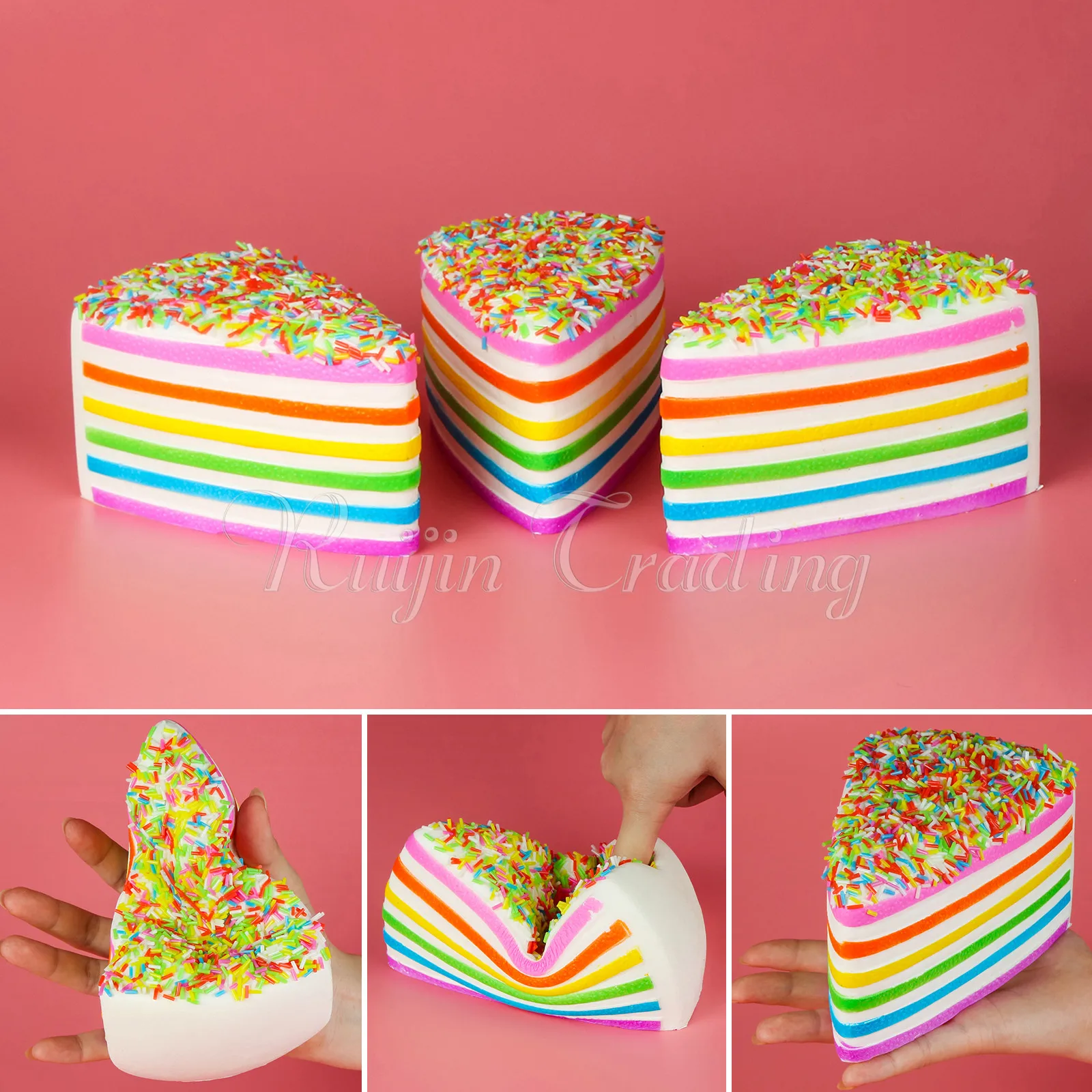 imágenes para 1 UNIDS Jumbo Lindo Pastel de Arco Iris Lento Aumento Crema Perfumada Blandita Kawaii Móvil Correas Encantos Colgante Pan Kids Toy regalo imágenes para 1 UNIDS Jumbo Lindo Pastel de Arco Iris Lento Aumento Crema Perfumada Blandita Kawaii Móvil Correas Encantos Colgante Pan Kids Toy regalo