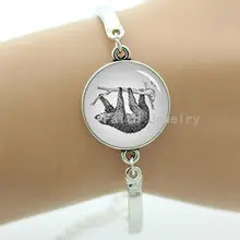 Ретро винтажный браслет Ленивец Шарм Карандаш художественный стиль изображение Смола стеклянный купол Металл мужские ювелирные изделия geeky& boyfriends подарок-1308