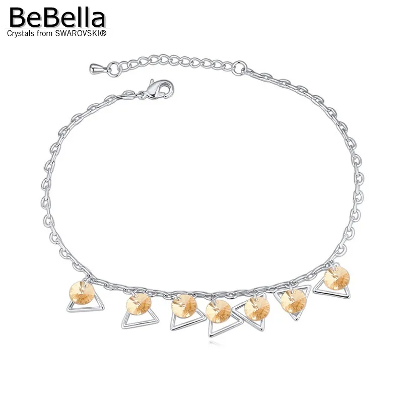 BeBella, 2 цвета, стиль, модный круглый Кристальный браслет для девочек, сделанный с кристаллами Swarovski, рождественский подарок