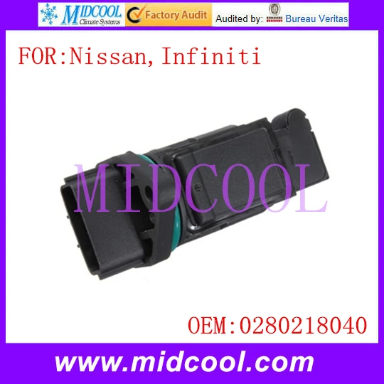 Массового расхода воздуха Сенсор использовать OE 0280218040 для Infiniti Nissan