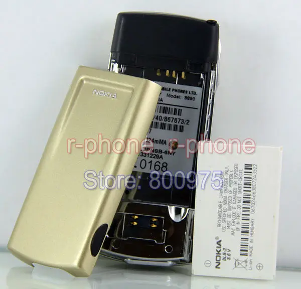 NOKIA мобильный телефон 8890 разблокированный GSM классический слайдер 8890 телефон+ батарея+ зарядное устройство+ подарок