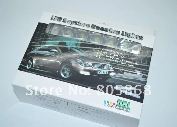Супер яркий 5050smd автомобиля светодиодная система DRL Дневной ходовой свет комплект Туман Дневной свет дневного света Водонепроницаемый E4 автомобильных огней