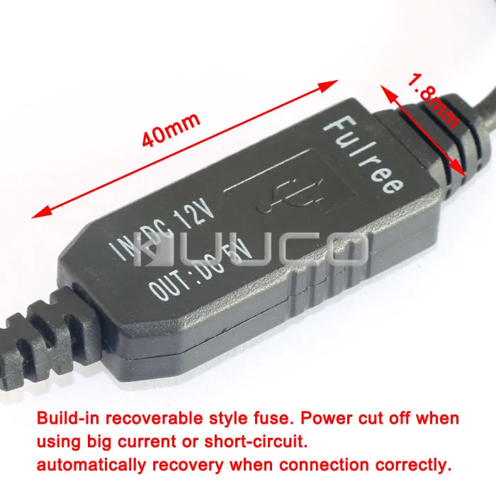 15 Вт адаптер DC 8 ~ 22 В 12 В до 5 В 3A Мощность преобразователь DC 5 В USB адаптер/Car Зарядное устройство/USB Зарядное устройство Micro USB кабель