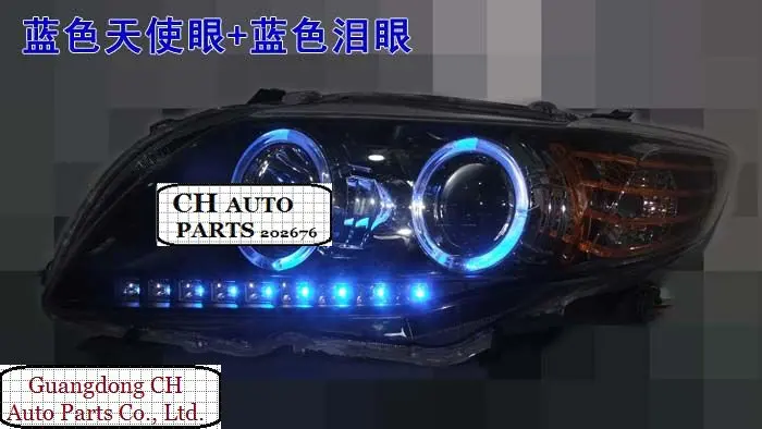 Тип 2008 TOTOYA COROLLA ALTIS ANGEL EYE ПОЛНАЯ фара, с R8 светодиодный глаз слеза