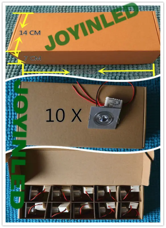 10 шт./лот DC12V Крытый встраиваемый COB мини шкаф Светодиодный точечный светильник