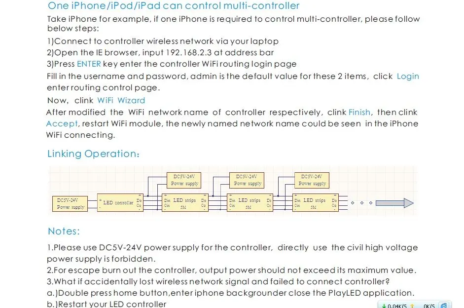 Wi-Fi LED контроллер; можете использовать его на iPhone или iPod контроллер противоречивые LPD6803, WS2801, TM1809 мечты цвета полоса, DC5-24V вход