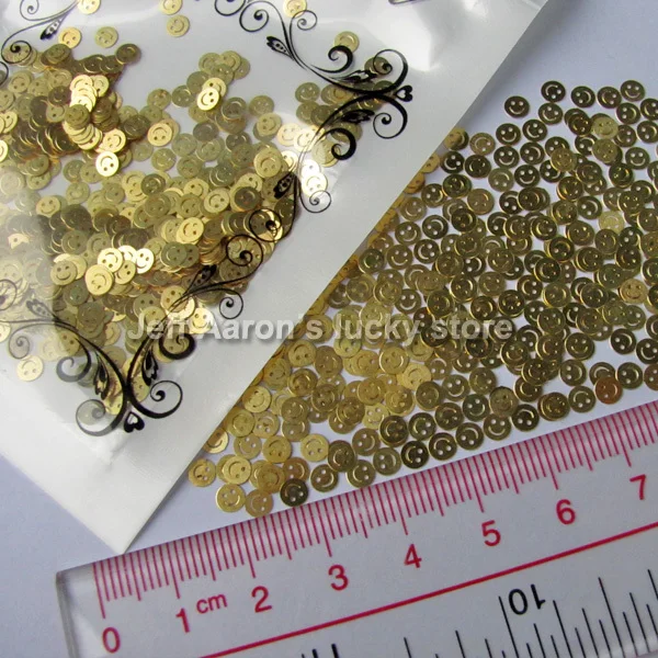 Улыбающееся лицо золотые украшения для ногтей Дизайн 3d металлические наклейки для ногтей Прямая