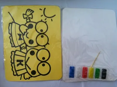 100pcs/lot DIY Color Sand art kits, kids party toys, Many degisns mixed_toyo, children outdoor toys