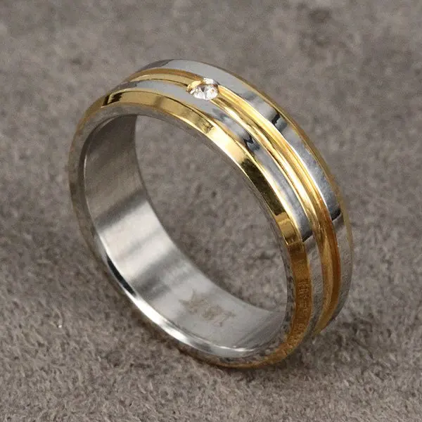 aliexpress com free shipping r099 silver color simple lines gold and silver wedding ring combination - Gold And Silver Wedding Rings aliexpress com free shipping r099 silver color simple lines gold and silver wedding ring combination - Gold And Silver Wedding Rings