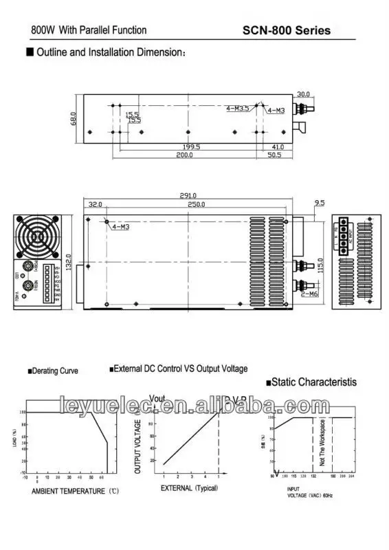 CE RoHS 800 W Сертификация питания один выход SCN-800-12 импульсный источник питания