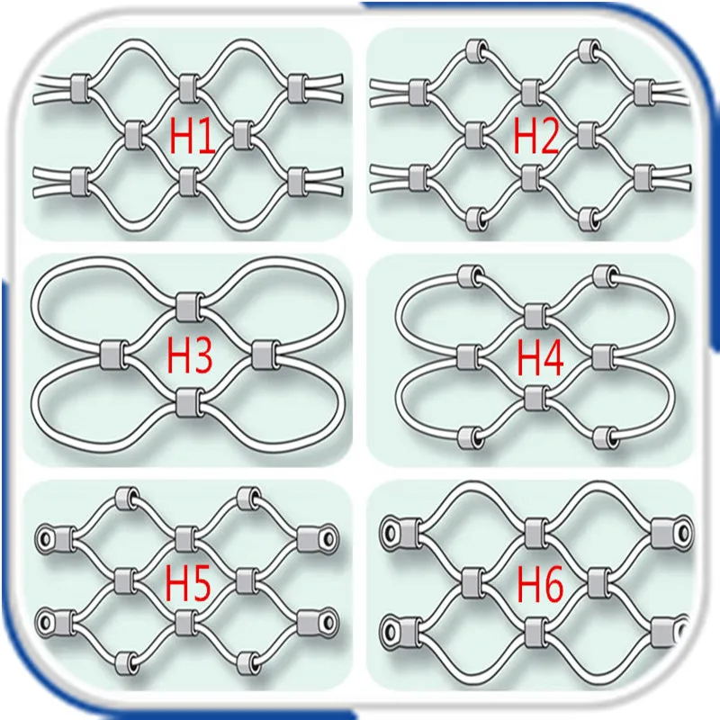 Индивидуальные нержавеющей стальной трос сетки