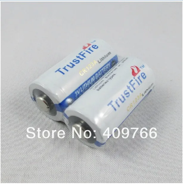 100 шт./лот Высокое качество TrustFire литиевая CR123A 3V 1400mah батарея 3V CR 123A батареи