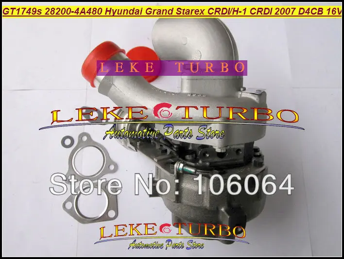 GT1749S 28200-4A480 53039880127 Turbine Turbocharger For Hyundai Grand Starex CRDI H-1 CRDI 2007 Engine D4CB 16V (1)