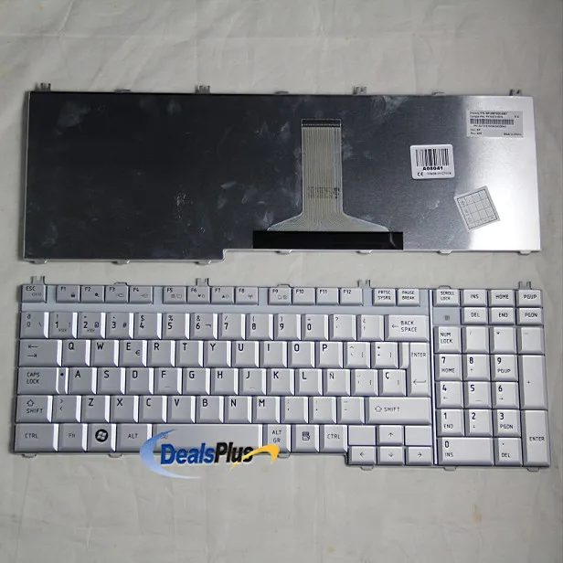 Клавиатура для ноутбука Подлинная Toshiba P200 P205 X205 испанский клавиатуры SP Teclado Silver