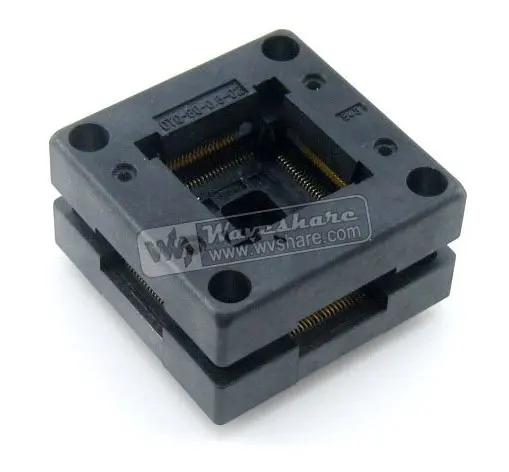 QFP80 TQFP80 LQFP80 PQFP80 OTQ-80-0.5-02 QFP IC тест ожога в гнездо Enplas 0,5 мм шаг