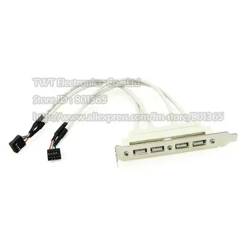 PCI 4 PORTS USB 2.0 Female Screw to Motherboard 9pin header cable with bracket.jpg