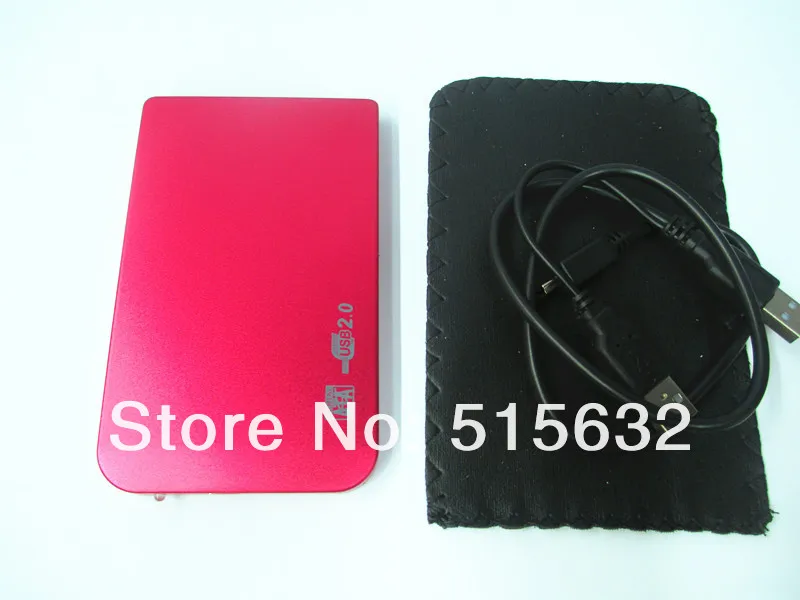 2,5 "IDE жесткий диск HDD внешний черный корпус USB 2,0 портативных ПК четыре цвета