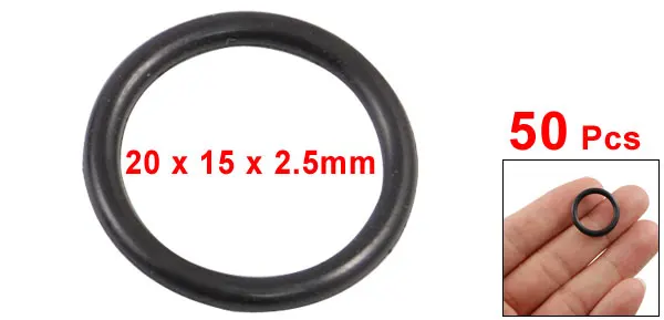 uxcell Round Rubber Oil Sealed O Ring Gasket Washer 20 Piece Black 14mm x 2.4mm